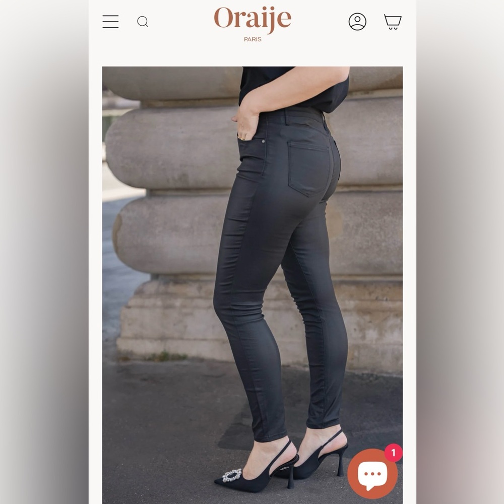 Oraije Paris High Waist Skinny Pants - Black Size 4 Women’s